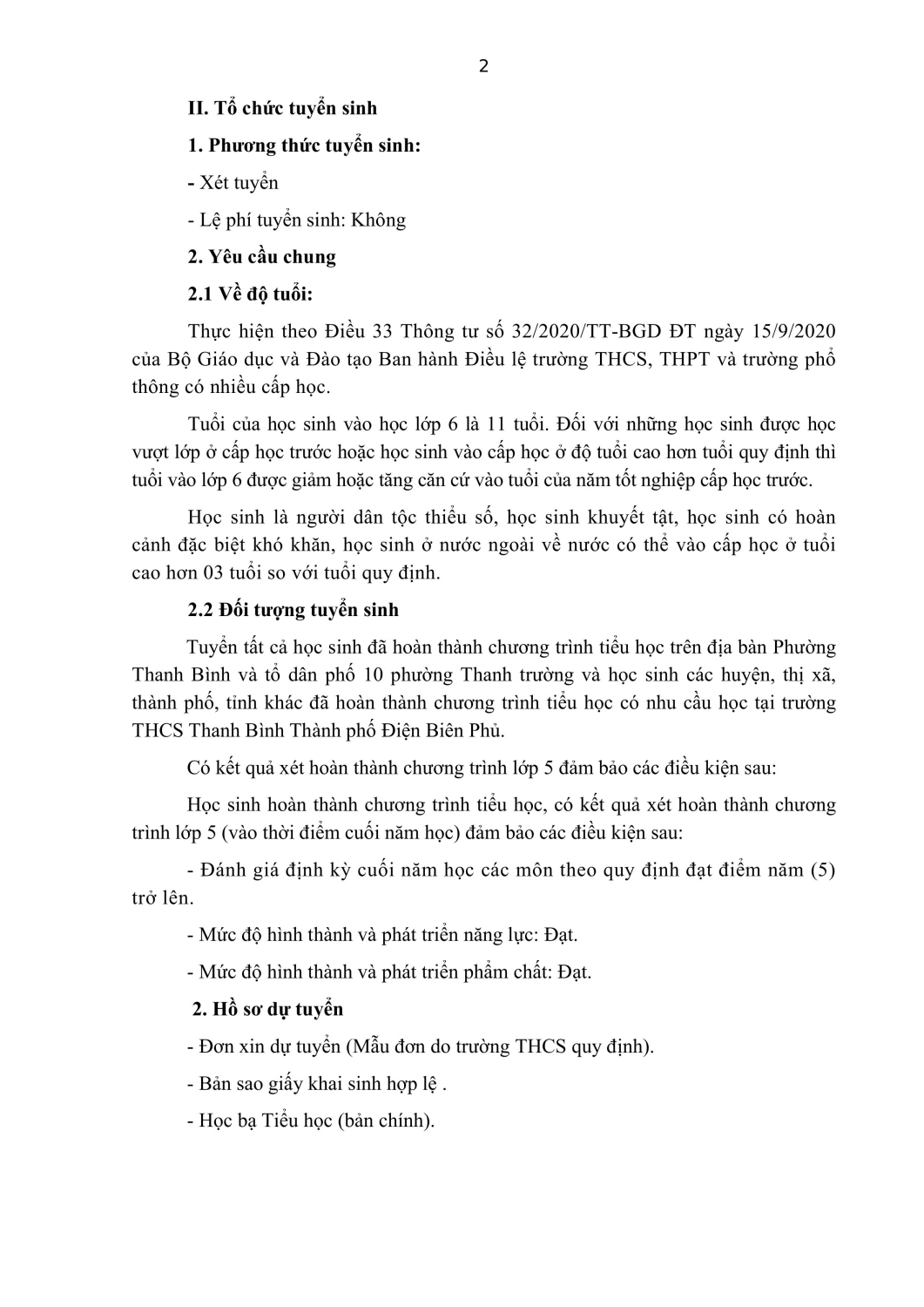 KH tuyển sinh 2025 2026 hình ảnh 1